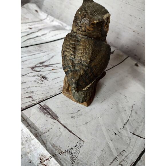 Homco Home Interior Porcelain Owl Vintage #1114 Figurine Taiwan 4.75 Tall - Picture 6 of 8